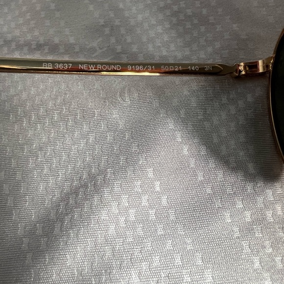 Ray-Ban RB3637 New Round. Gold/Green - Picture 6 of 7